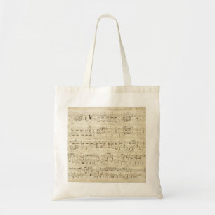 Alte Musiknoten - Chopin Notenblatt Tragetasche