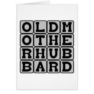 Alte Mutter Hubbard, Kinderzimmer Rhyme Lady