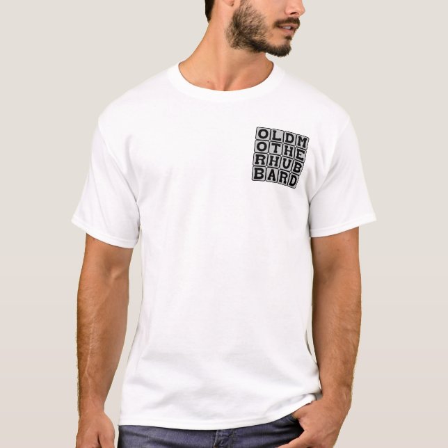 Alte Mutter Hubbard, Kinderzimmer Rhyme Lady T-Shirt (Vorderseite)