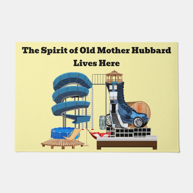 Alte Mutter Hubbard Türmatte (Vorderseite)