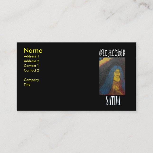ALTE MUTTER SATIVA VISITENKARTE (Vorderseite)