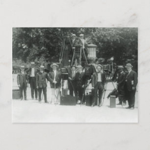 Alte Nachrichtenfotografen Postkarte