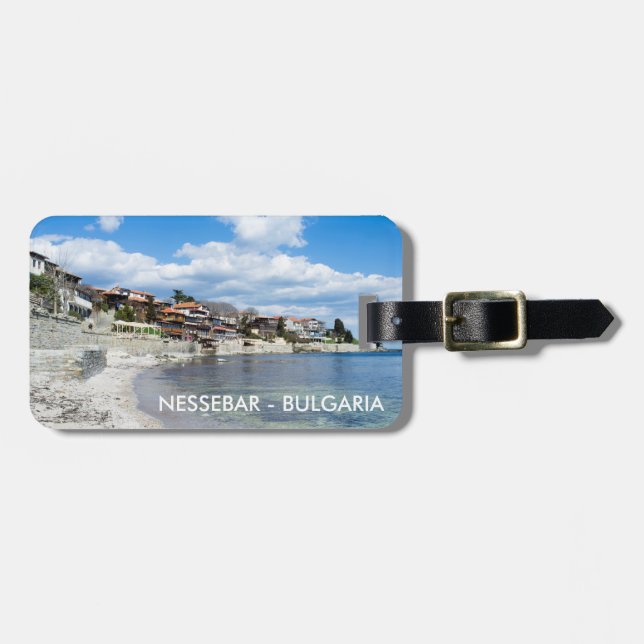 Alte Nessebar. Bulgarien Gepäckanhänger (Vorderseite horizontal)