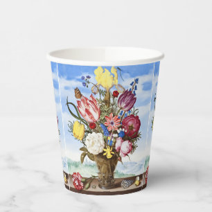 Alte niederländische Blumenstilleben des Goldenen Pappbecher