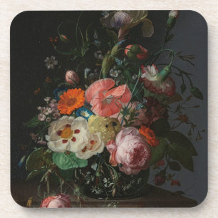 Alte niederländische Stilllebenmalerei Rachel Ruys Getränkeuntersetzer