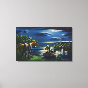 Alte Nordkirchturm-Signal-Szene Leinwanddruck