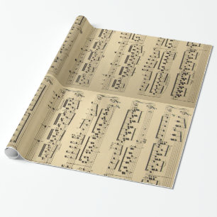 Alte Notenblätter Geschenkpapier