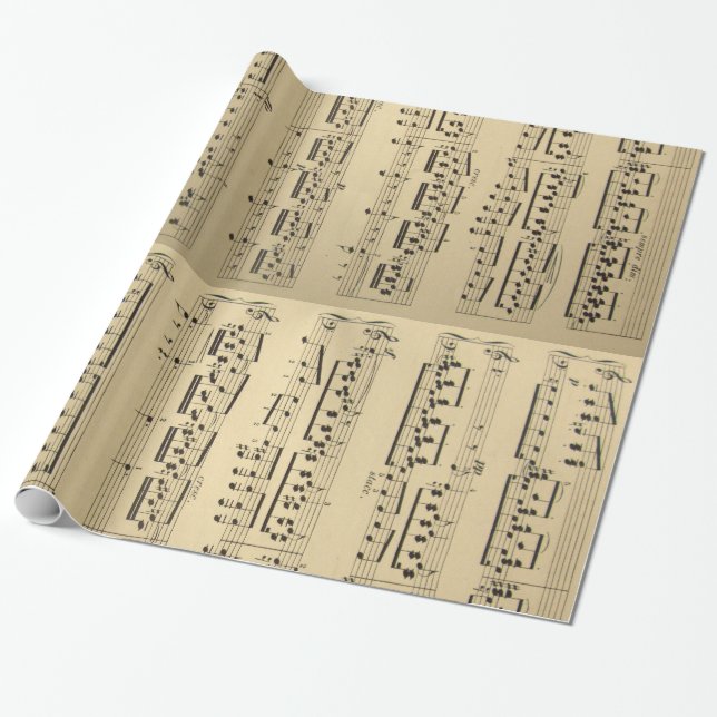 Alte Notenblätter Geschenkpapier (Ungerollt)