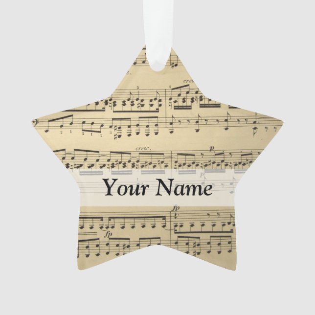 Alte Notenblätter Ornament (Vorderseite)
