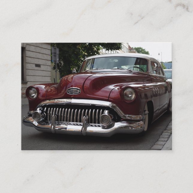 Alte Oldtimer - Visitenkarte (Vorderseite)