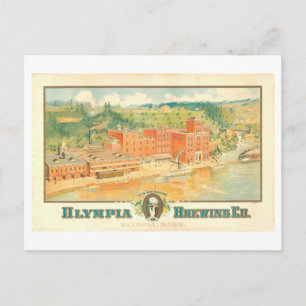 Alte Olympia, Washington, Brauereiwerbung Postkarte