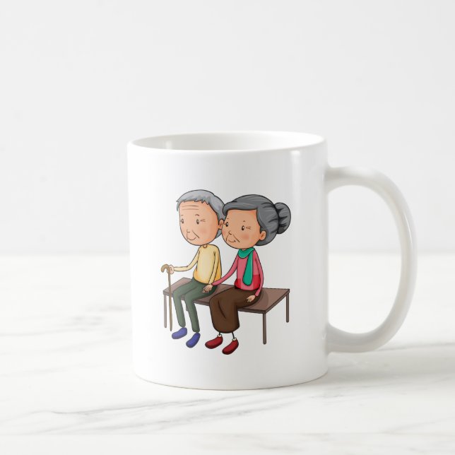 Alte Paare Tasse (Rechts)