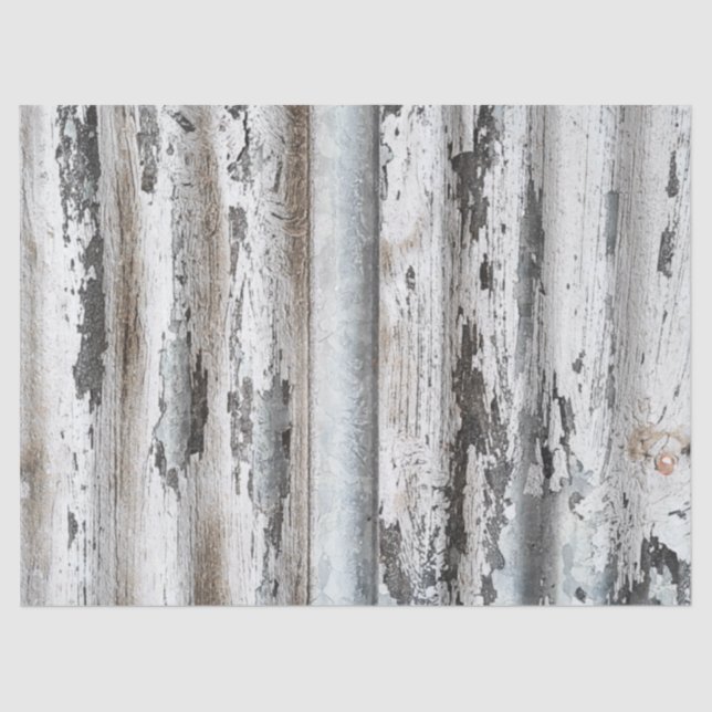 Alte Paint Chipped Wall aus Wellblech Seidenpapier (Vorderseite)