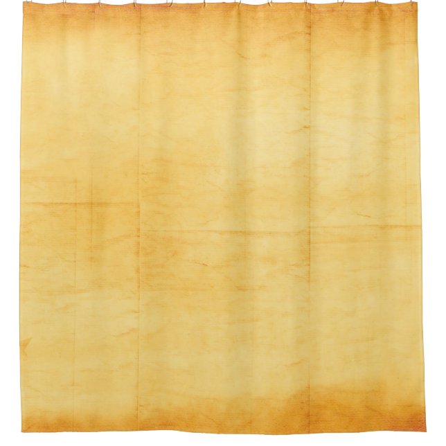 Alte Papiergelbe Papierstruktur Duschvorhang (Vorderseite)
