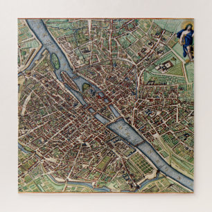 alte Pariser Stadtkarte Puzzle