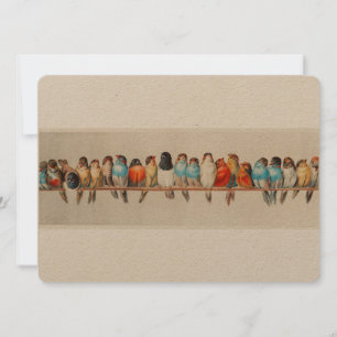 Alte Perche der Vögel Hector Giacomelli Einladung