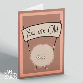 Alte Person Geburtstag Karte