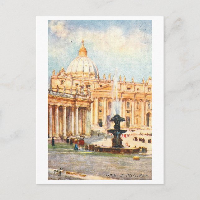 Alte Petersbasilika, Vatikan Postkarte (Vorderseite)