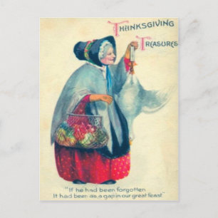 Alte Pilgrim-Frau Postkarte