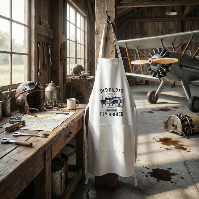 Alte Piloten Die nie Biplane-Flug-Angebot Schürze (Von Creator hochgeladen)