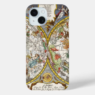 Alte Planisphäre-Sternkarte von Nicholas de Fer iPhone 15 Hülle