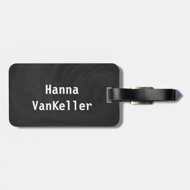 Alte Poolspieler Gepäckanhänger (Rückseite horizontal)