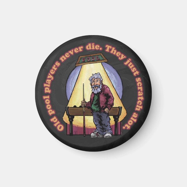 Alte Poolspieler Magnet (Vorne)