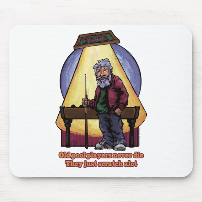 Alte Poolspieler Mousepad (Vorne)
