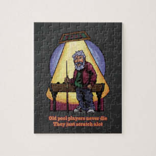 Alte Poolspieler Puzzle