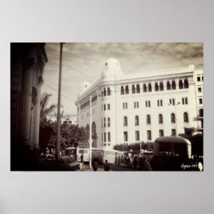 Alte Post in Algier, Algerien Poster