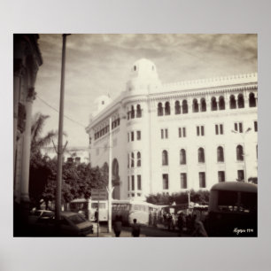 Alte Post in Algier, Algerien Poster