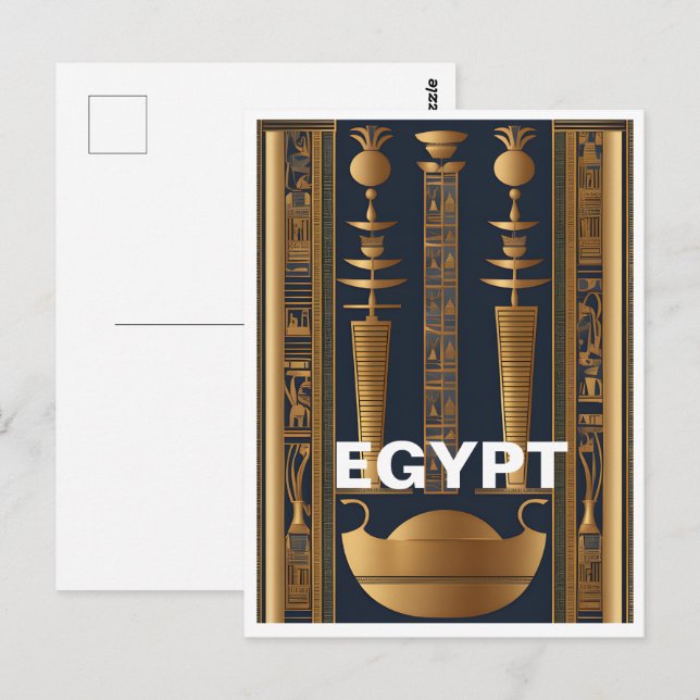 Alte Postkarte Ägypten (Vorne/Hinten)
