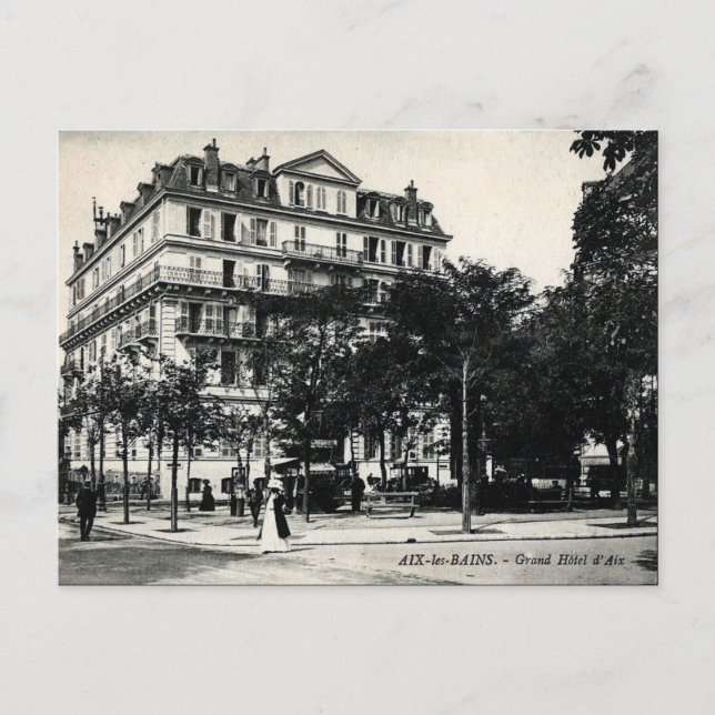 Alte Postkarte - Aix-les-Bains, Frankreich (Vorderseite)