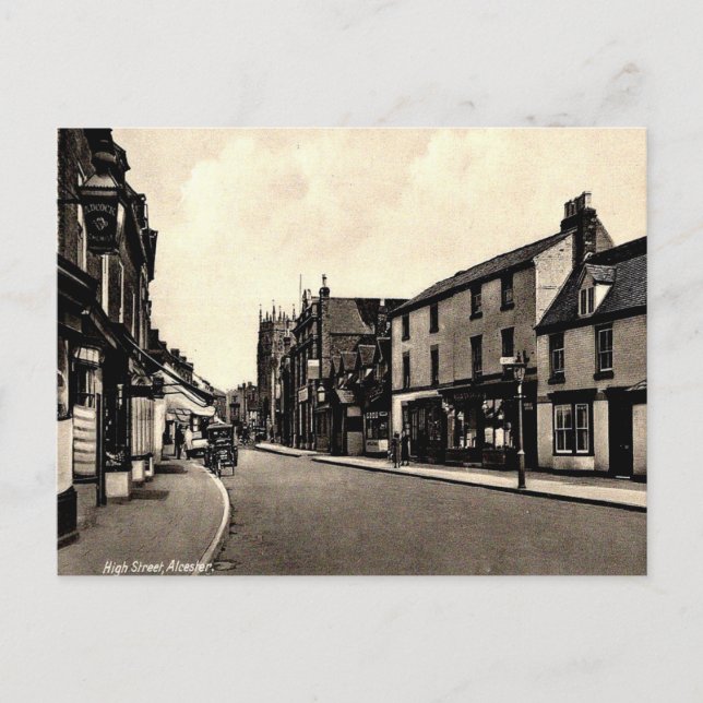 Alte Postkarte - Alcester, Warwickshire (Vorderseite)