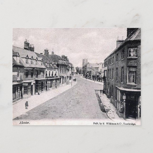 Alte Postkarte - Alcester, Warwickshire (Vorderseite)