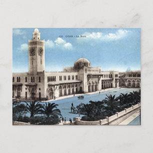 Alte Postkarte - Algerien - Oran - Bahnhof