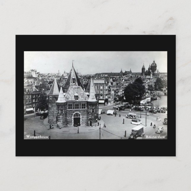 Alte Postkarte, Amsterdam Postkarte (Vorderseite)