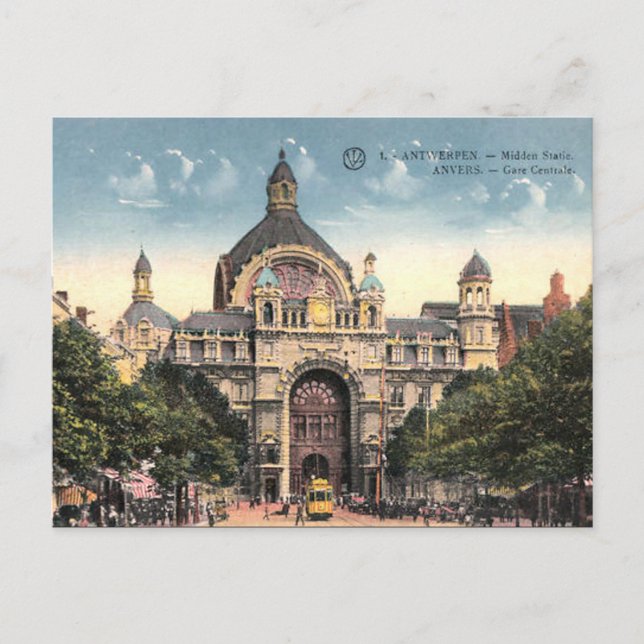 Alte Postkarte - Antwerpen/Anvers, Belgien (Vorderseite)