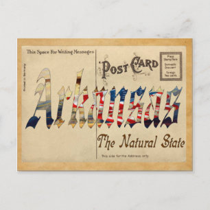 Alte Postkarte Arkansas Staat