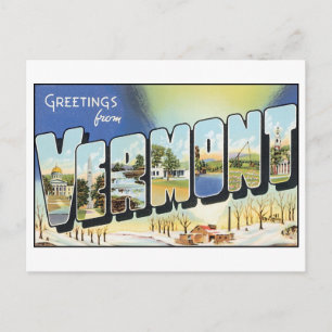 Alte Postkarte aus Vermont