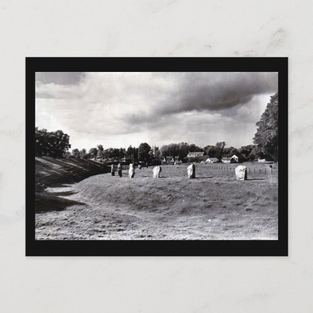 Alte Postkarte - Avebury, Wiltshire (Vorderseite)