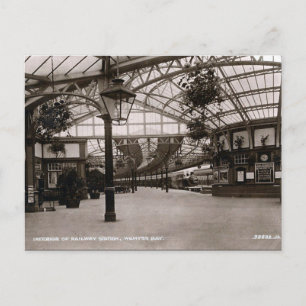 Alte Postkarte - Bahnhof, Wemyss Bay