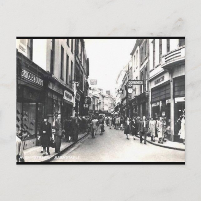 Alte Postkarte - Barnstapel, Devon (Vorderseite)