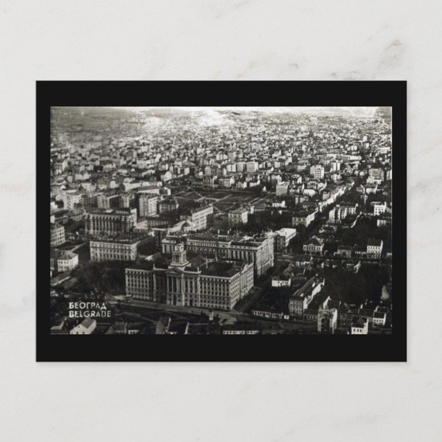 Alte Postkarte - Belgrad (Vorderseite)