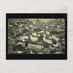 Alte Postkarte, Bergen, Norwegen, 1937 Postkarte