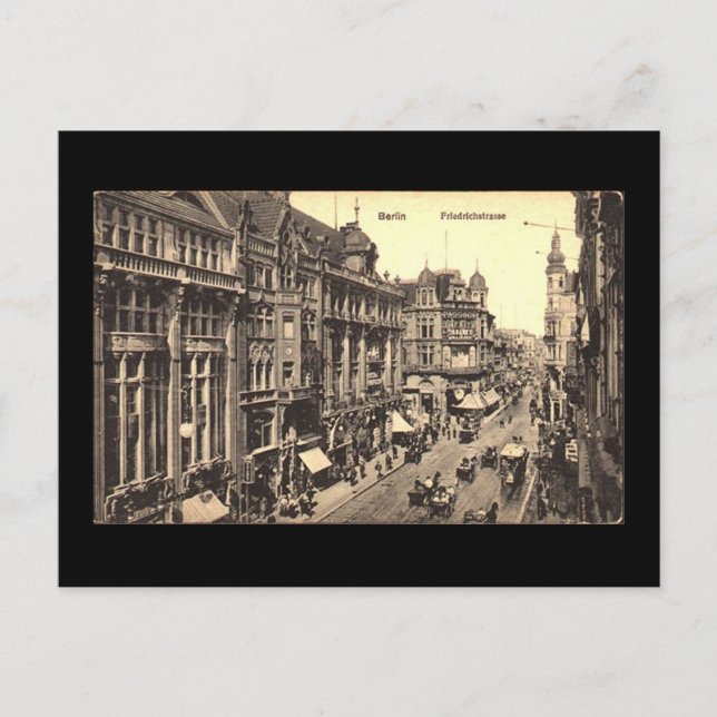 Alte Postkarte, Berlin, Friedrichstraße Postkarte (Vorderseite)