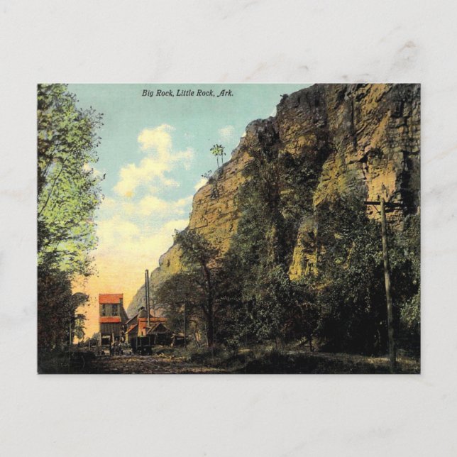 Alte Postkarte - Big Rock, Little Rock, Arkansas (Vorderseite)