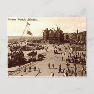 Alte Postkarte, Blackpool Postkarte
