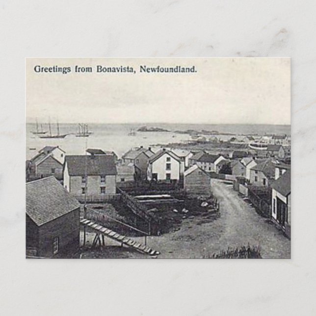 Alte Postkarte - Bonavista, Neufundland (Vorderseite)