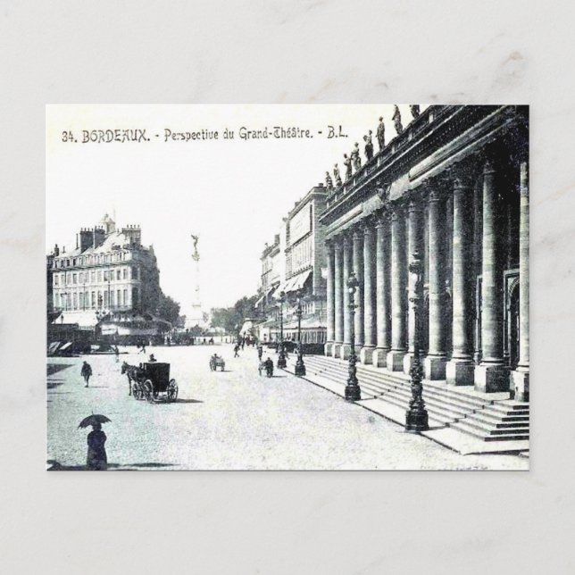 Alte Postkarte - Bordeaux, Frankreich (Vorderseite)